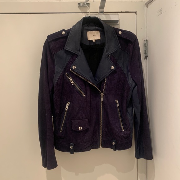 IRO LAMBSKIN MOTO JACKET - Picture 1 of 7